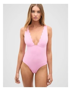 Scallop One Piece in Fairy Floss
