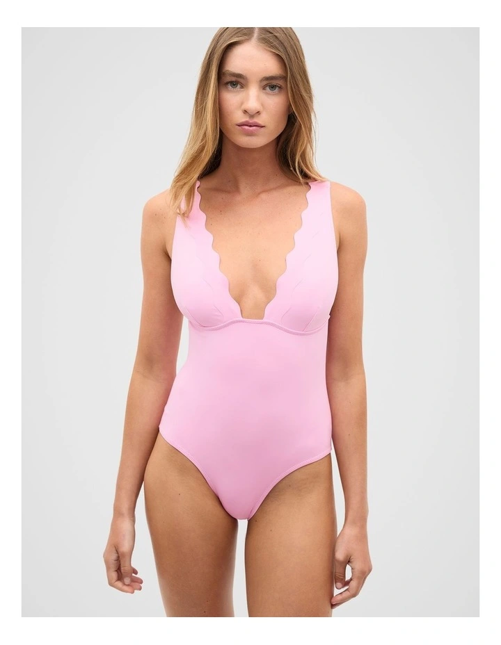 Scallop One Piece in Fairy Floss image 1