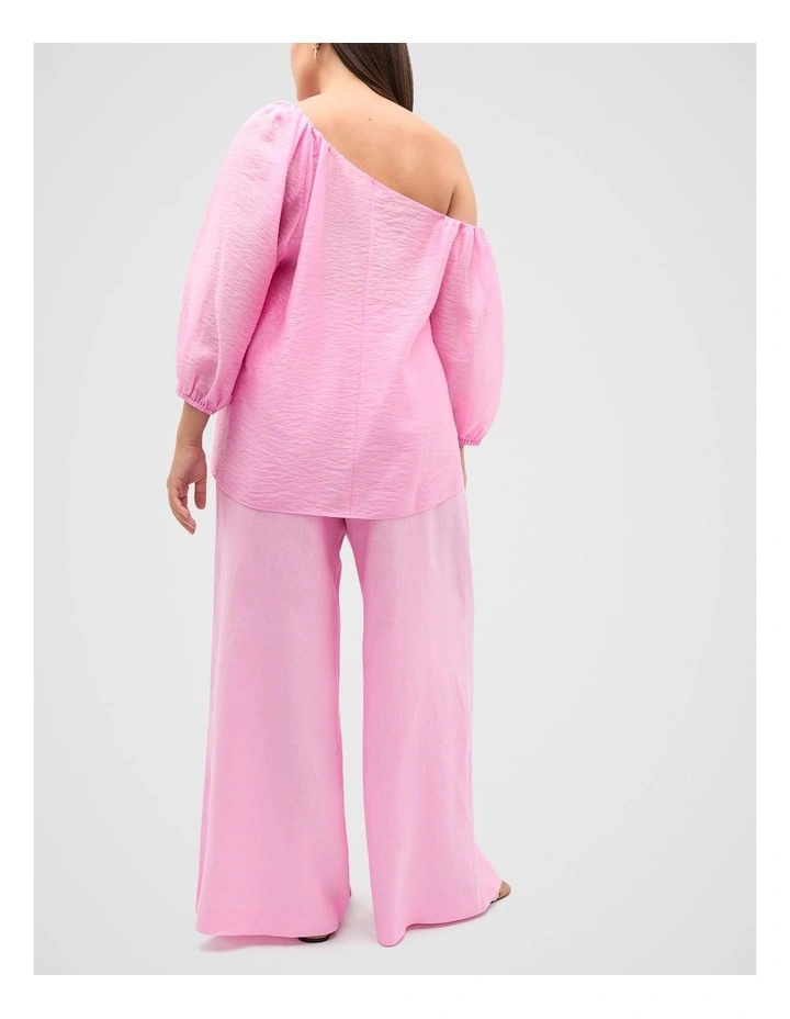 Asymmetric Blouson Top in Fairy Floss image 2