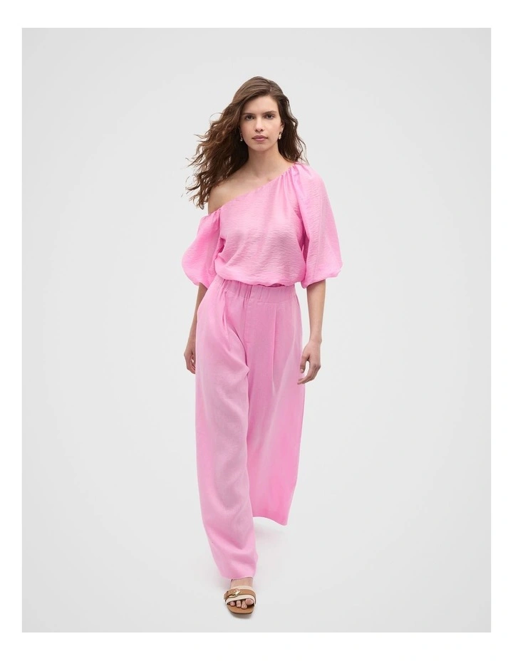 Asymmetric Blouson Top in Fairy Floss image 4