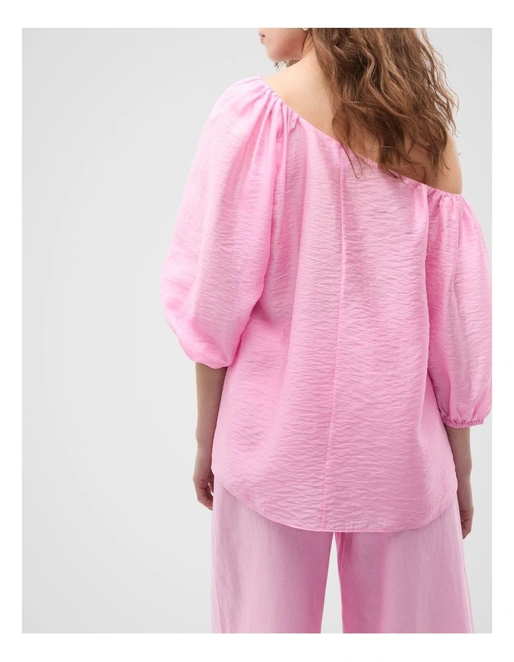 Asymmetric Blouson Top in Fairy Floss image 6