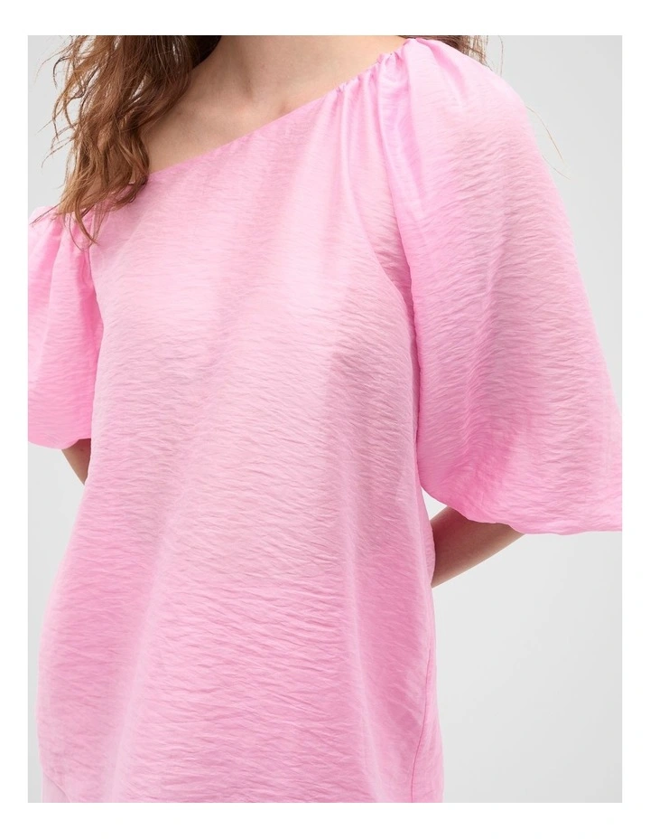 Asymmetric Blouson Top in Fairy Floss image 7