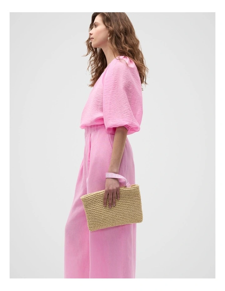 Logo Woven Pouch in Fairy Floss image 2