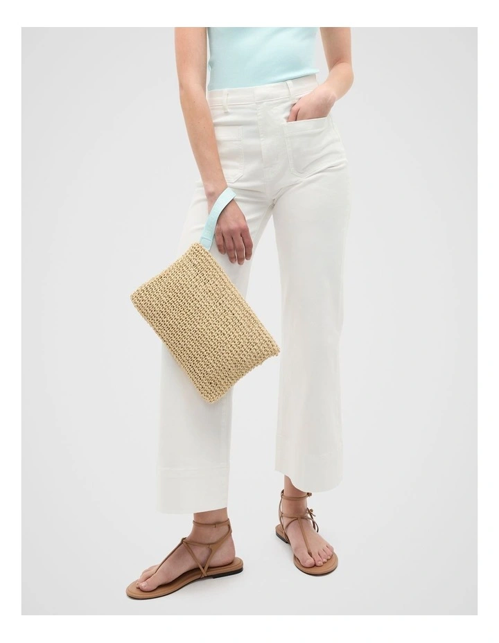 Logo Woven Pouch in Skyway image 2