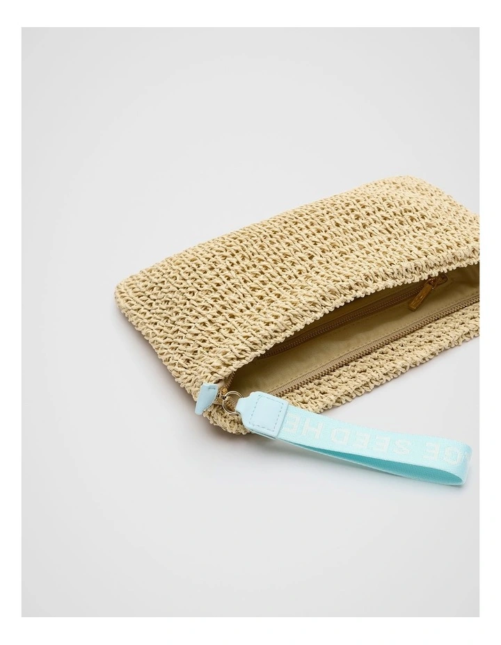 Logo Woven Pouch in Skyway image 3