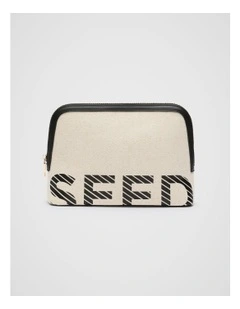 Cropped Logo Pouch in Black