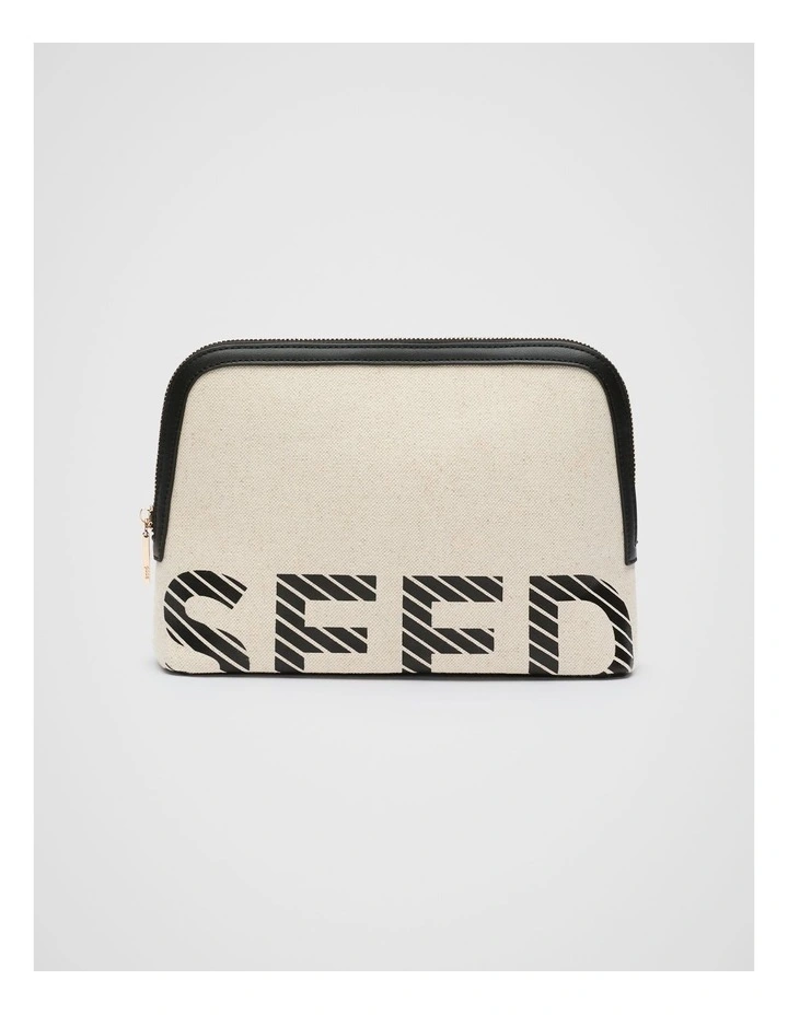 Cropped Logo Pouch in Black image 1