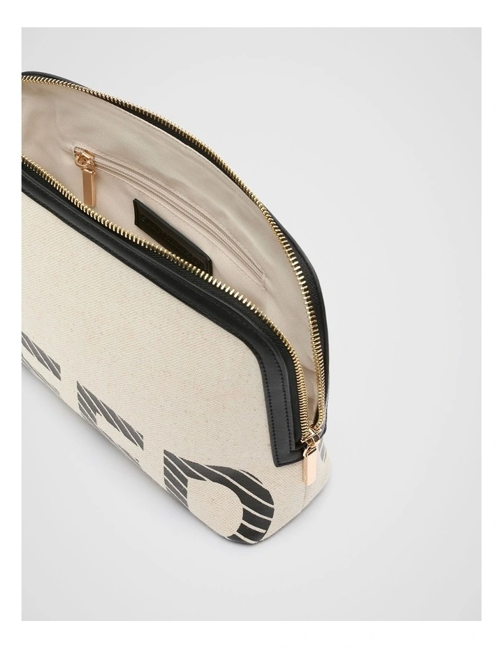 Cropped Logo Pouch in Black image 3