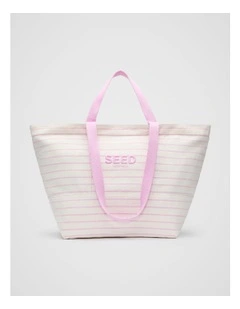 Overnight Tote in Fairy Floss Stripe