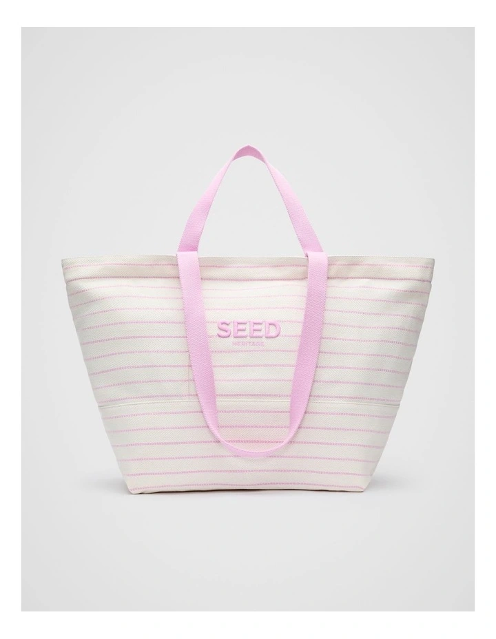 Overnight Tote in Fairy Floss Stripe image 1