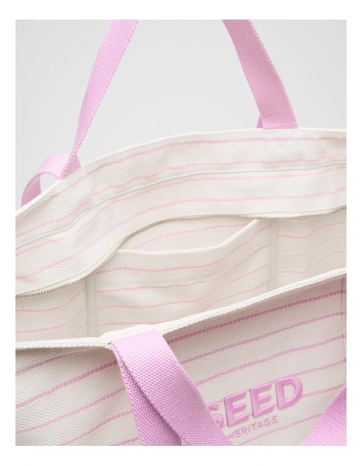 Overnight Tote in Fairy Floss Stripe image 4