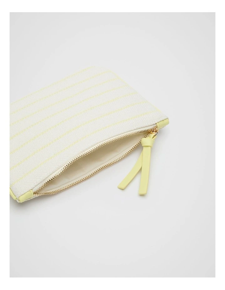 Pouch in Lemongrass Stripe image 2