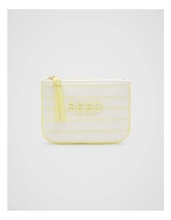 Mini Pouch in Lemongrass Stripe