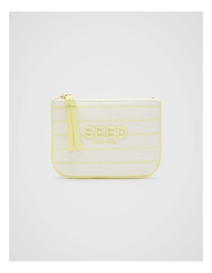 Mini Pouch in Lemongrass Stripe image 1
