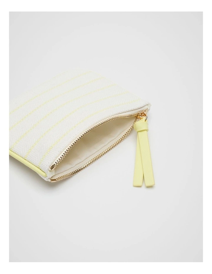 Mini Pouch in Lemongrass Stripe image 2