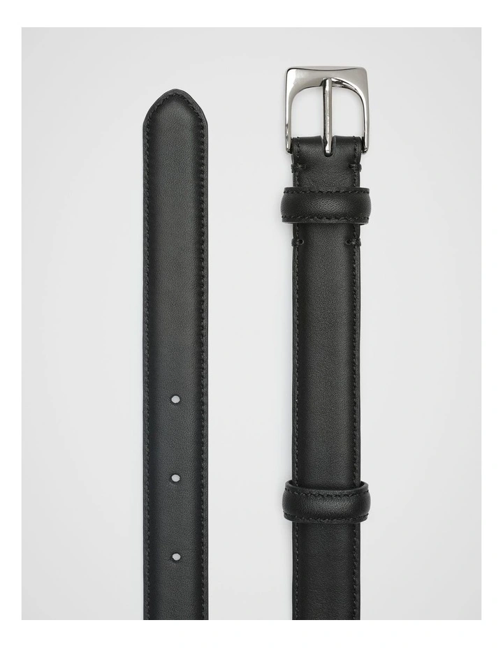 Kinsley Rounded Buckle Belt in Black Silver image 3