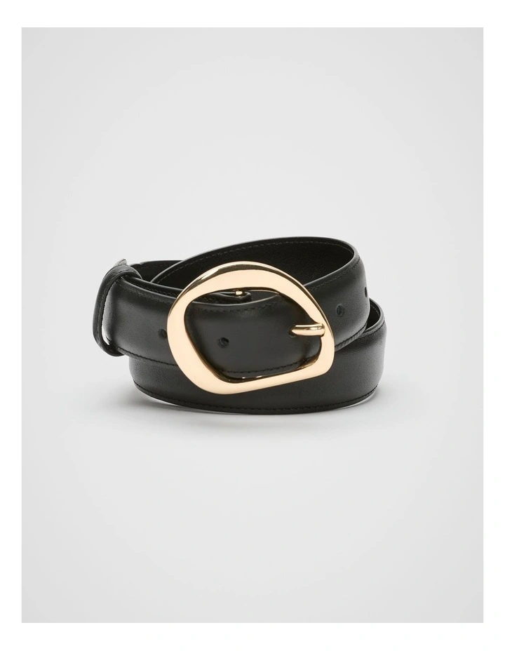 Everly Buckle Belt in Black image 1