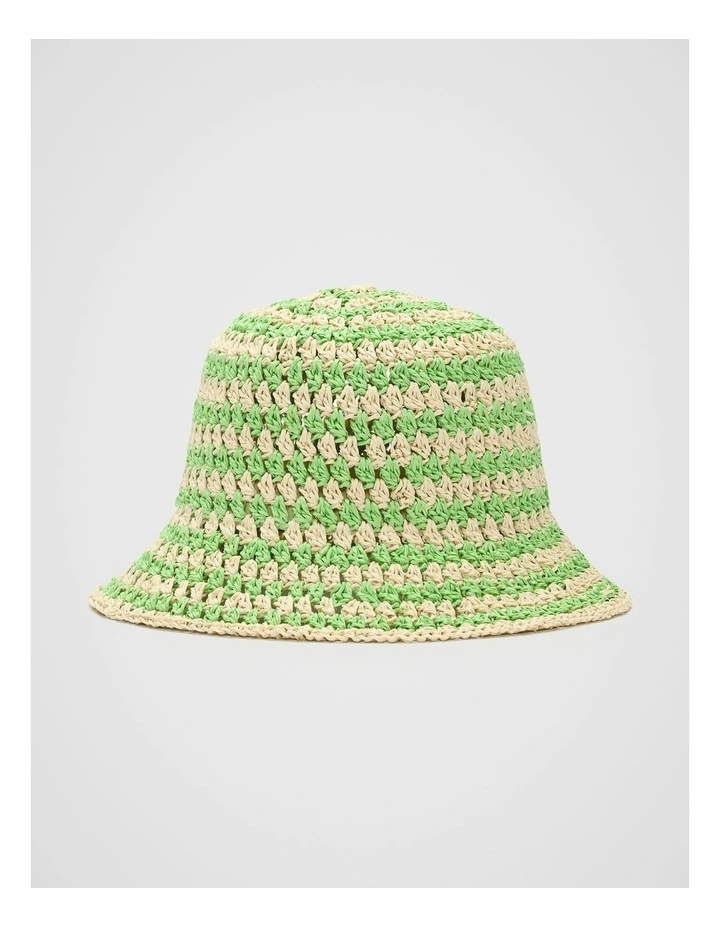 Two Tone Bucket Hat in Green Apple image 1