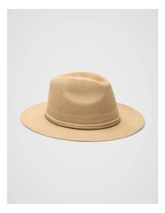 Knit Fedora in Ecru