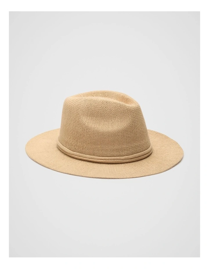 Knit Fedora in Ecru image 1