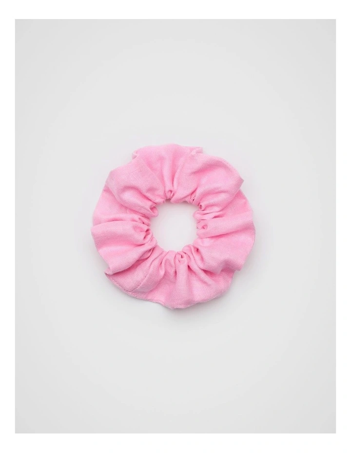 Linen Scrunchie in Fairy Floss image 1