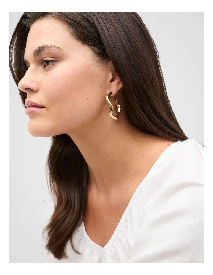 Bamboo Hoop in Gold image 2