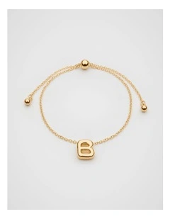 Bubble Letter Bracelet in B