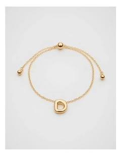 Bubble Letter Bracelet in D