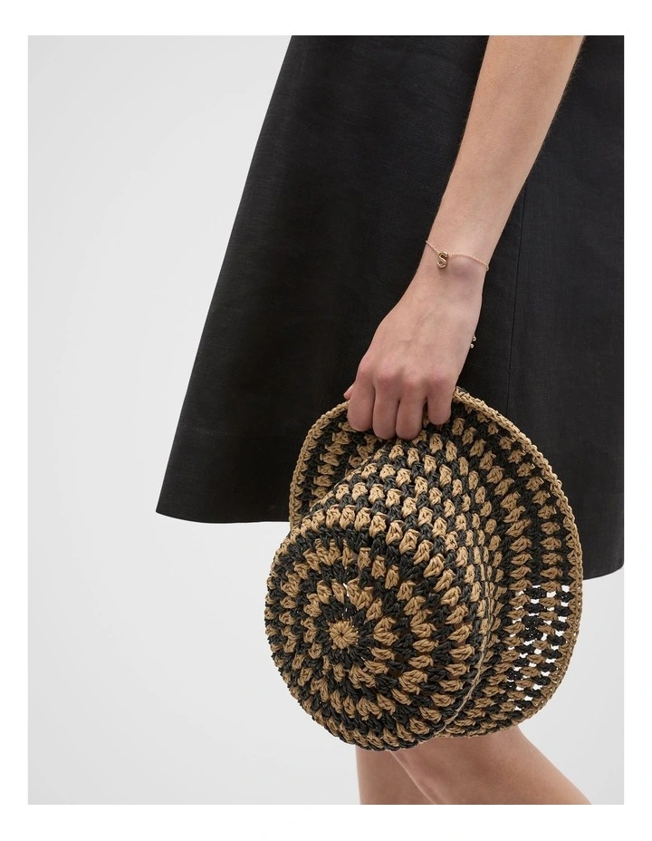 Bubble S Letter Bracelet in Gold image 2