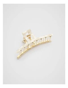 Open Resin Hair Claw in Ivory