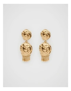 Shell Dangle Earring in Gold