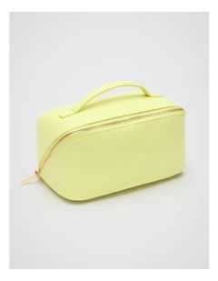 Zip Around Cosmetic Case in Lemongrass