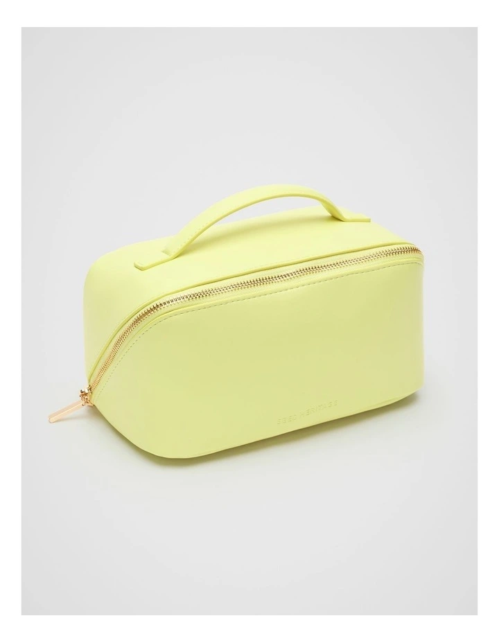 Zip Around Cosmetic Case in Lemongrass image 1