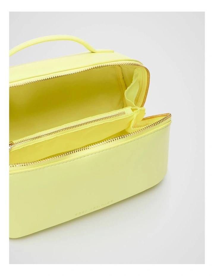 Zip Around Cosmetic Case in Lemongrass image 2
