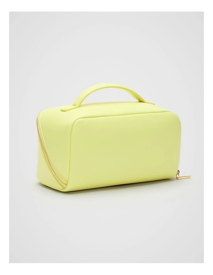 Zip Around Cosmetic Case in Lemongrass image 3