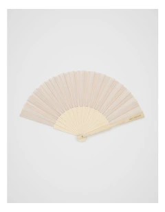 Hand Fan in Ecru