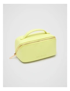 Zip Around Cosmetic Case Small in Lemongrass