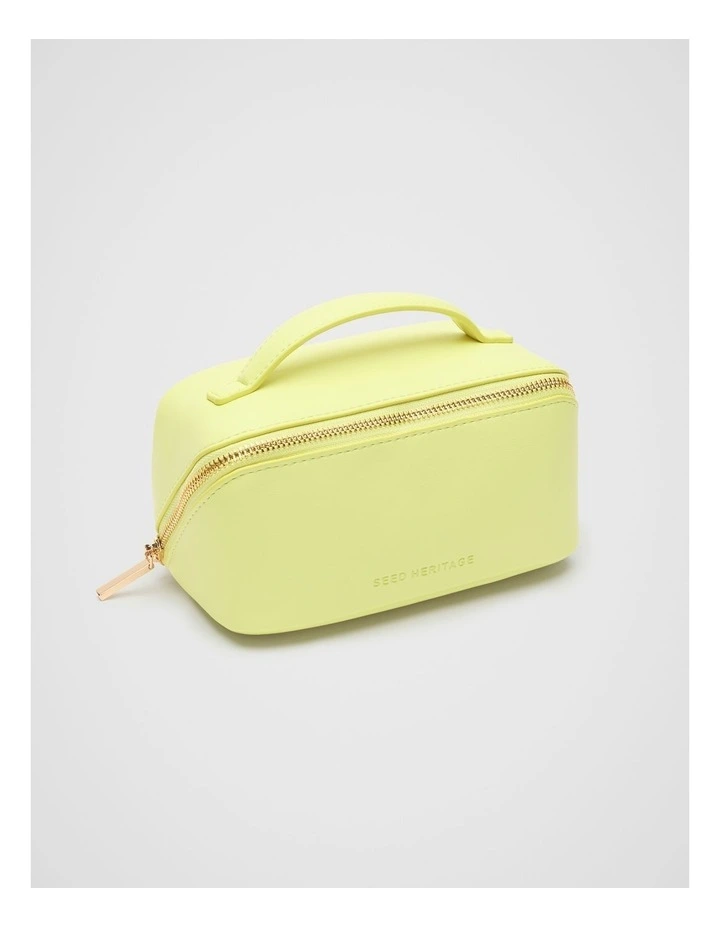 Zip Around Cosmetic Case Small in Lemongrass image 1