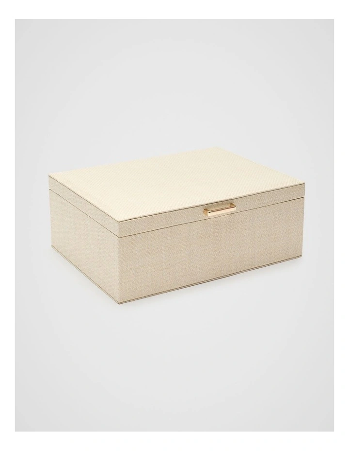 Large Jewellery Box in Beige image 1