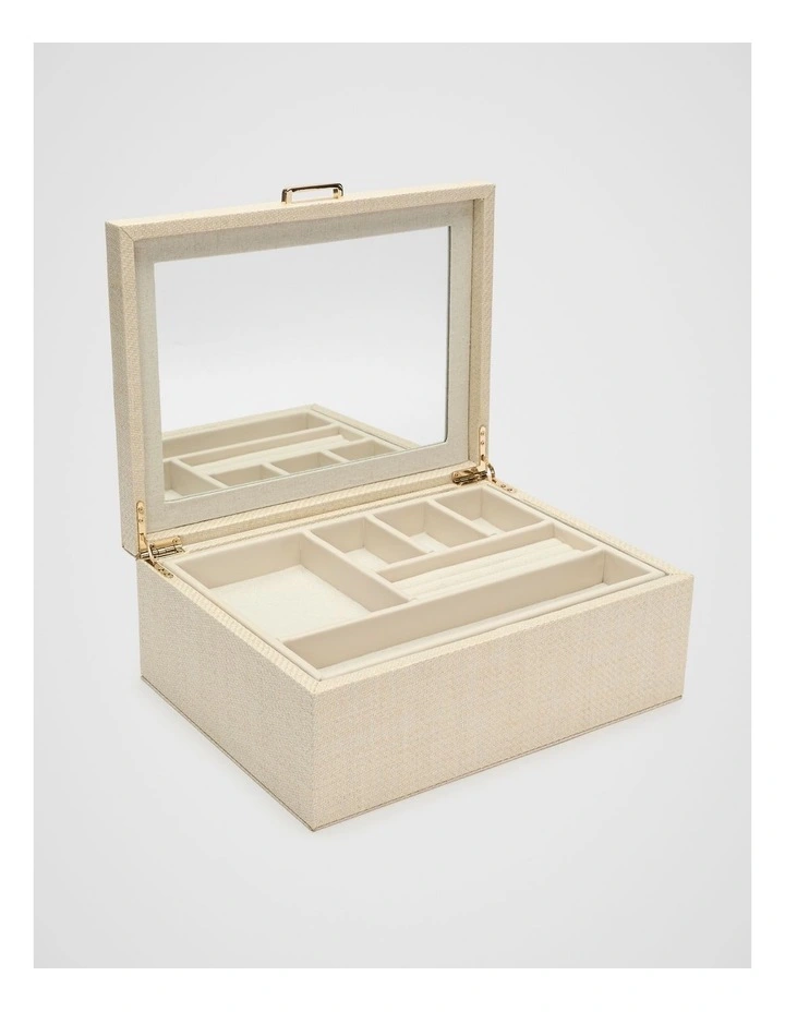 Large Jewellery Box in Beige image 2