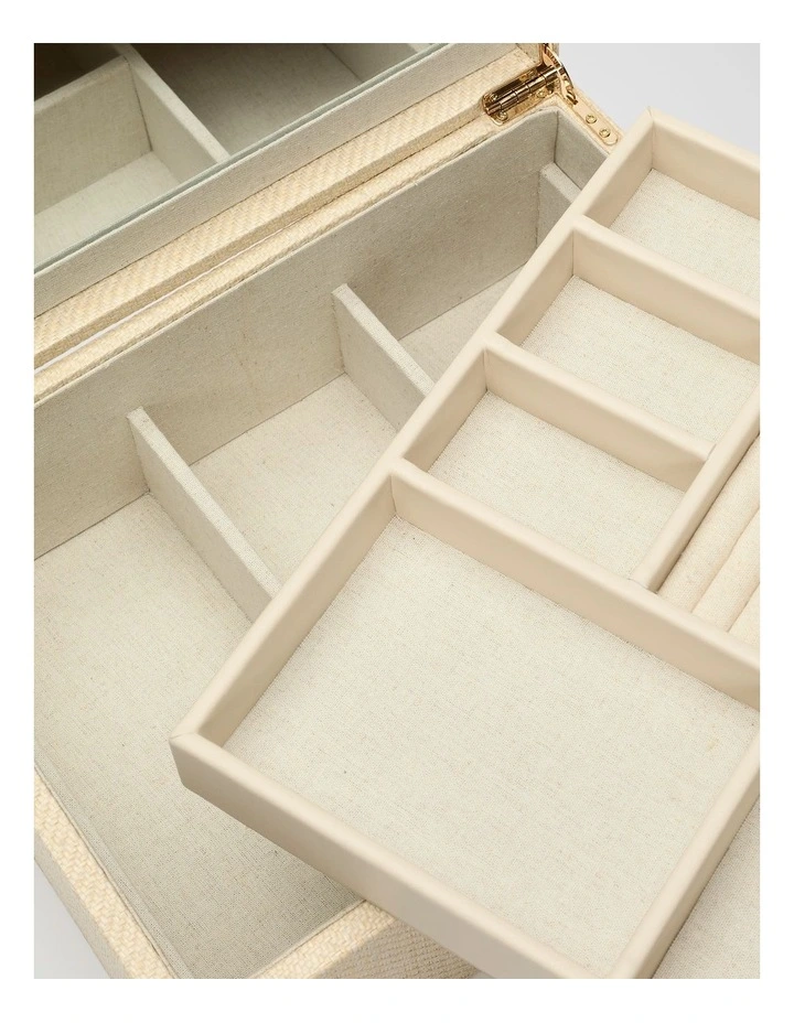 Large Jewellery Box in Beige image 3