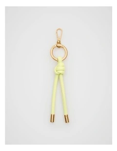 Knot Detail Keyring in Lemongrass
