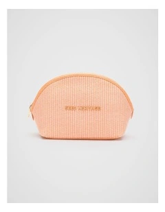 Curved Pouch in Tangerine