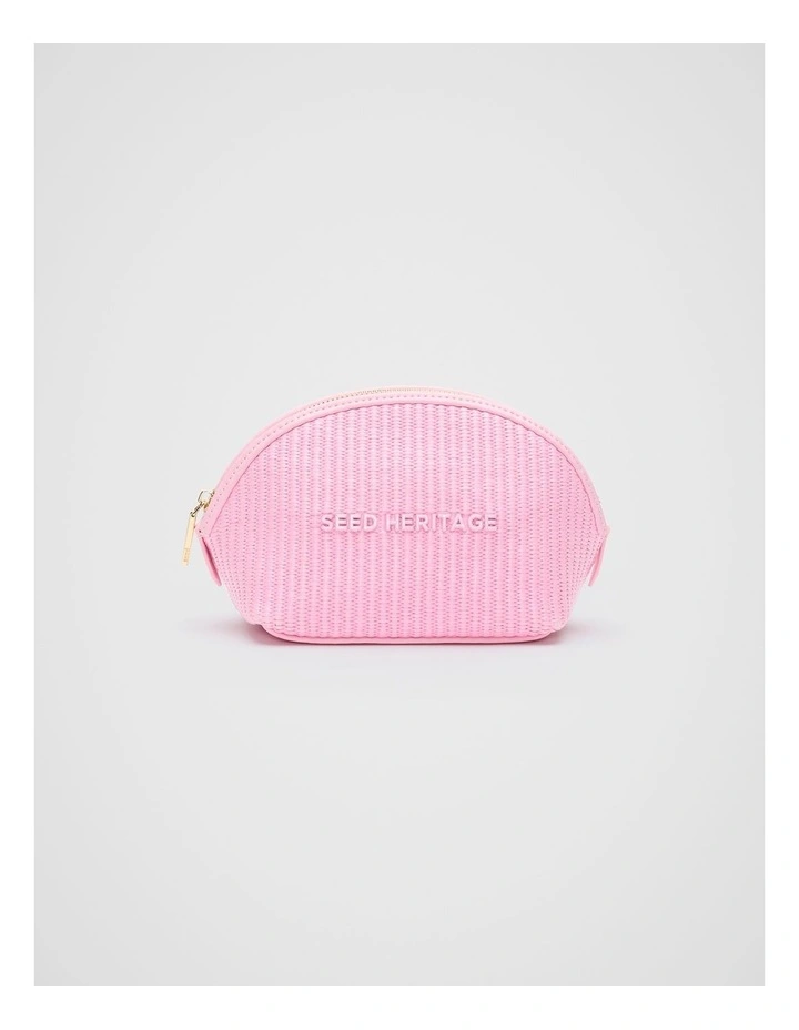 Small Curved Pouch in Fairy Floss image 1