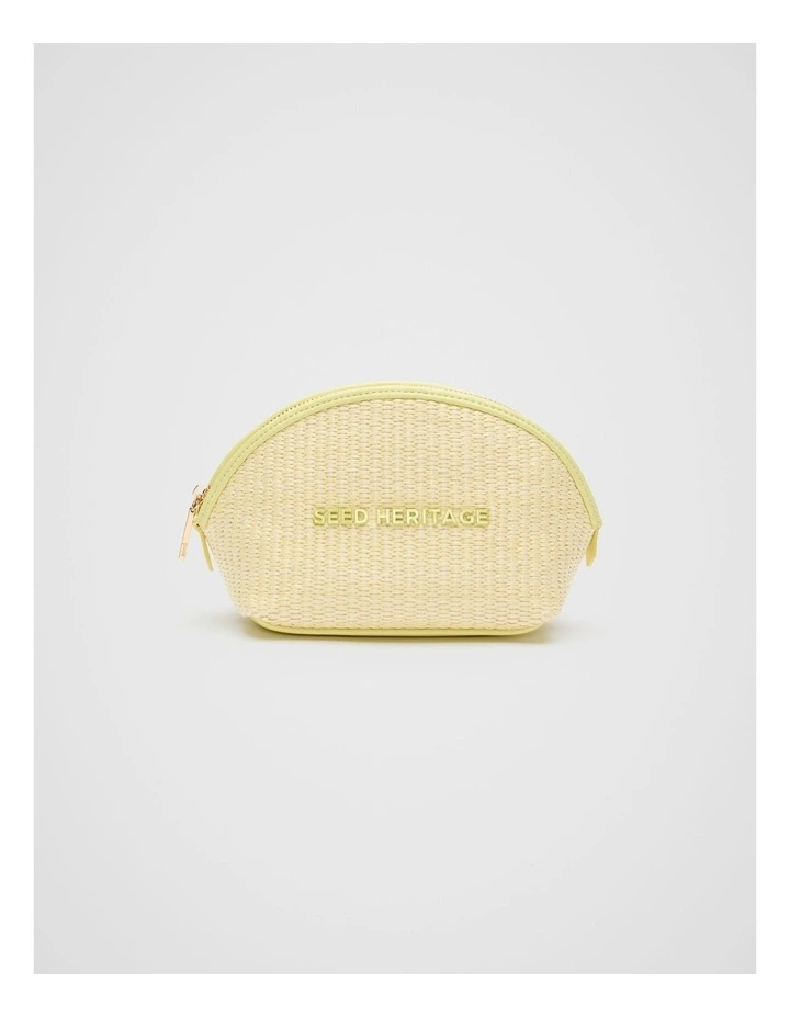 Small Curved Pouch in Lemongrass image 1