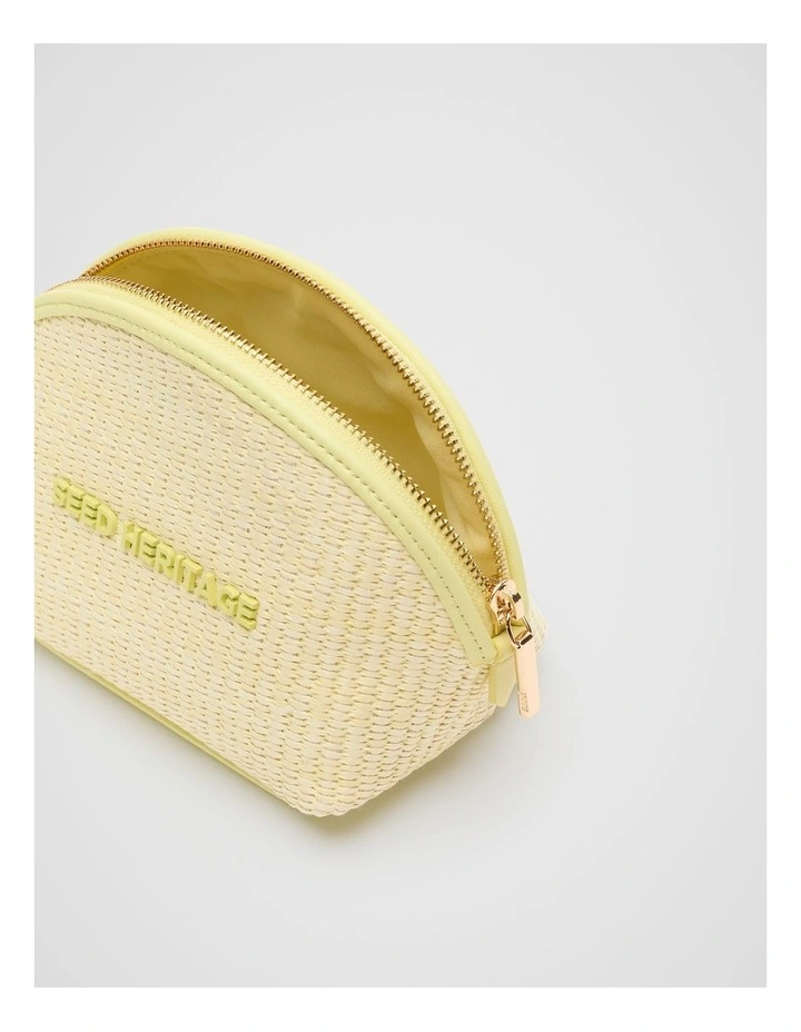 Small Curved Pouch in Lemongrass image 2