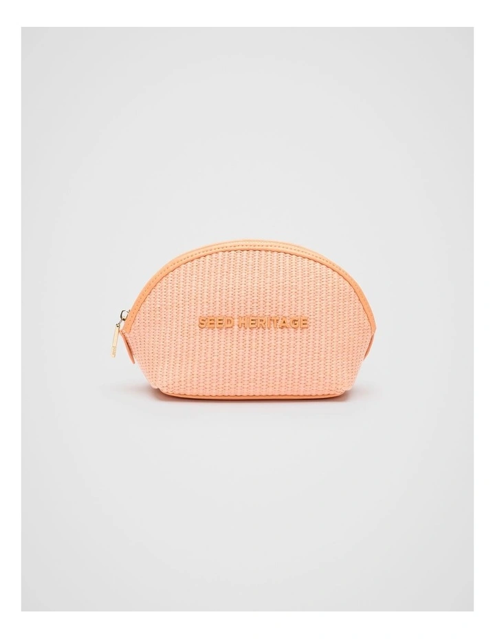 Small Curved Pouch in Tangerine image 1