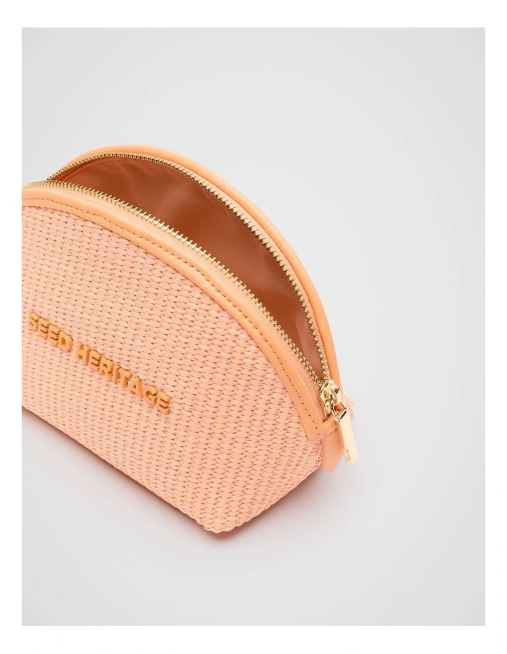 Small Curved Pouch in Tangerine image 2
