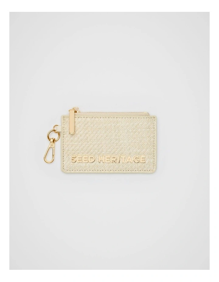 Coin Purse Keyring in Stone image 1