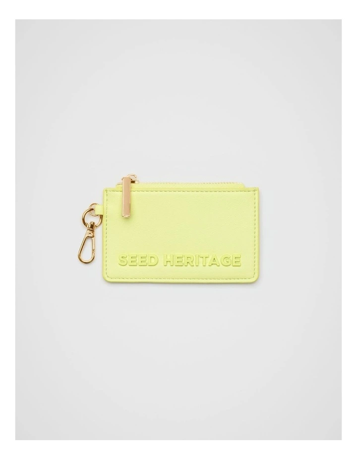 Coin Purse Keyring in Lemongrass image 1
